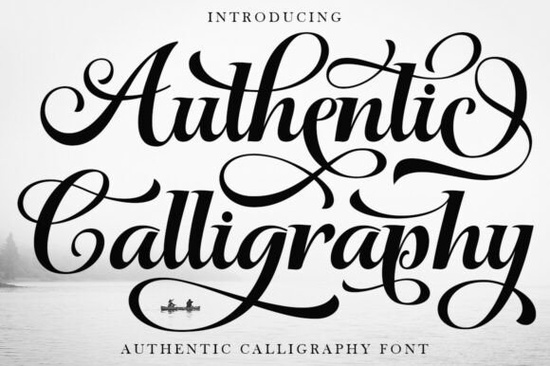 Authentic Calligraphy Font